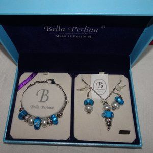 Bella Perlina Bracelet Earrings Necklace Set